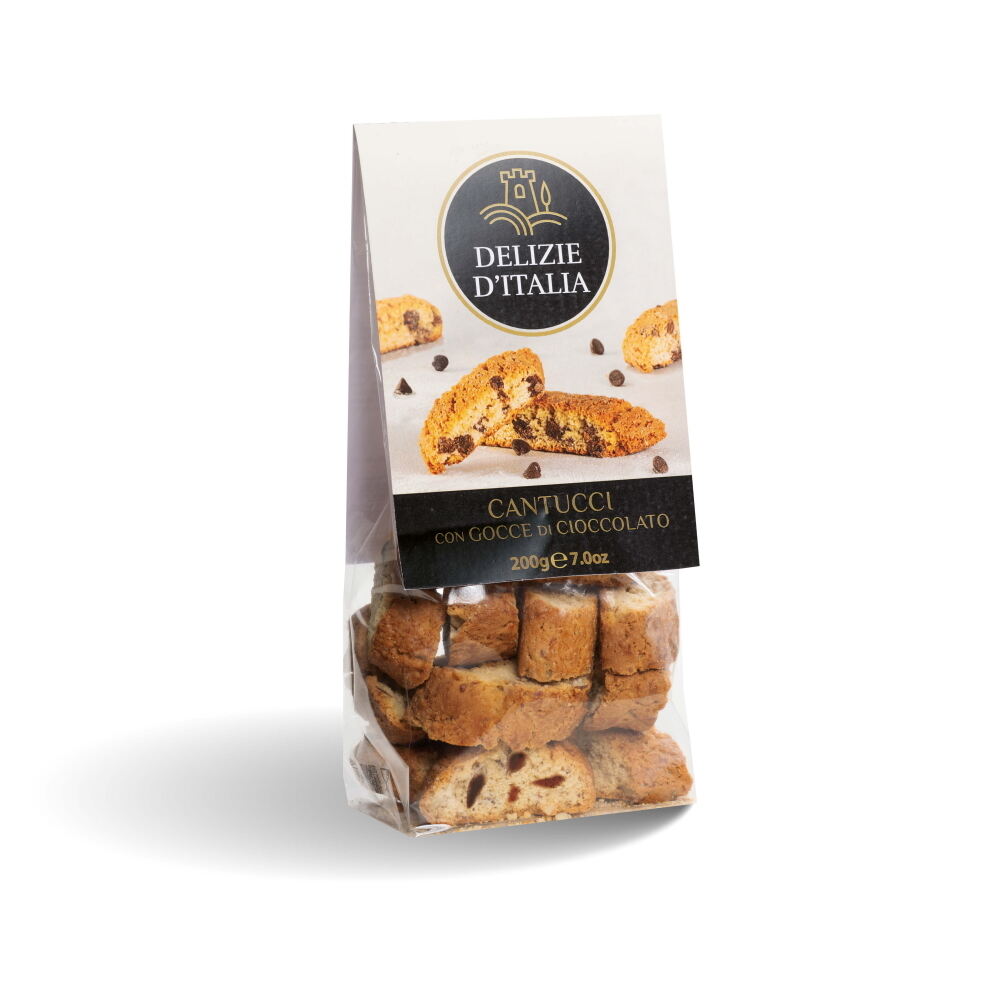 CANTUCCI con GOCCE di CIOCCOLATO - Delizie D'Italia